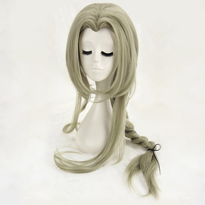 Dark Souls III Fire Keeper Firekeeper Grey Green Cosplay Wig