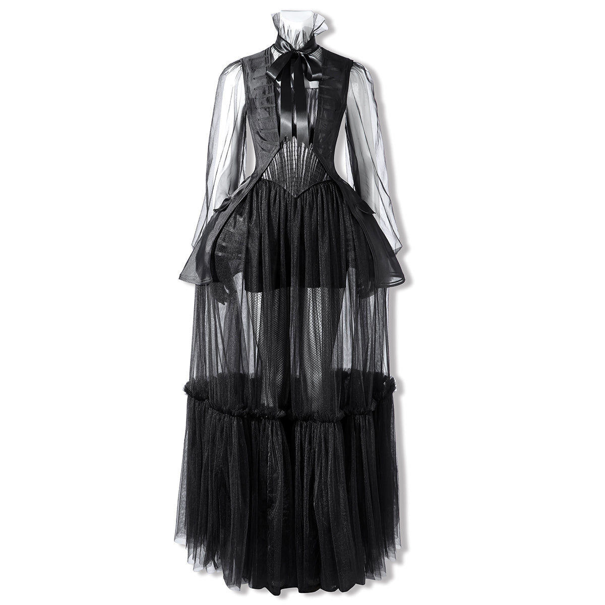 Wednesday Season 2 Wednesday Black Dance Mesh Dress Cosplay Costume