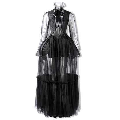 Wednesday Season 2 Wednesday Black Dance Mesh Dress Cosplay Costume