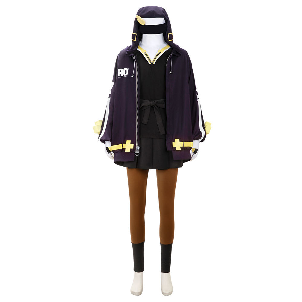 Guilty Gear Strive Bridget Cosplay Costume Hoodie Jacket Skirt Party Outfit  Full