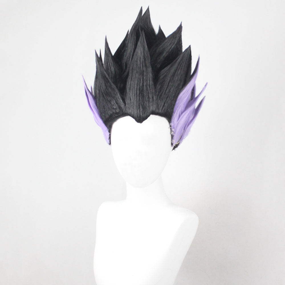D Ball Gotenks Black Purple Cosplay Wig