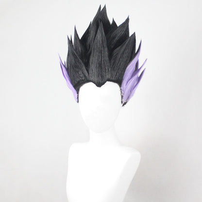 D Ball Gotenks Black Purple Cosplay Wig