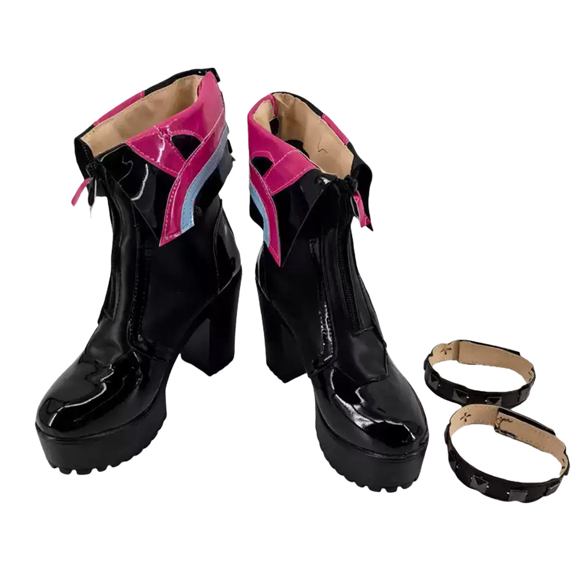 Akatsuki Deidara de Naruto Halloween zapatos blancos botas de Cosplay