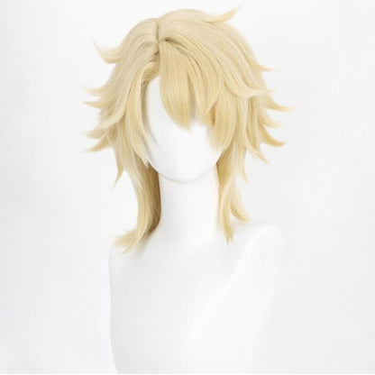 Motosega Uomo Denji Parrucca Cosplay Dorata