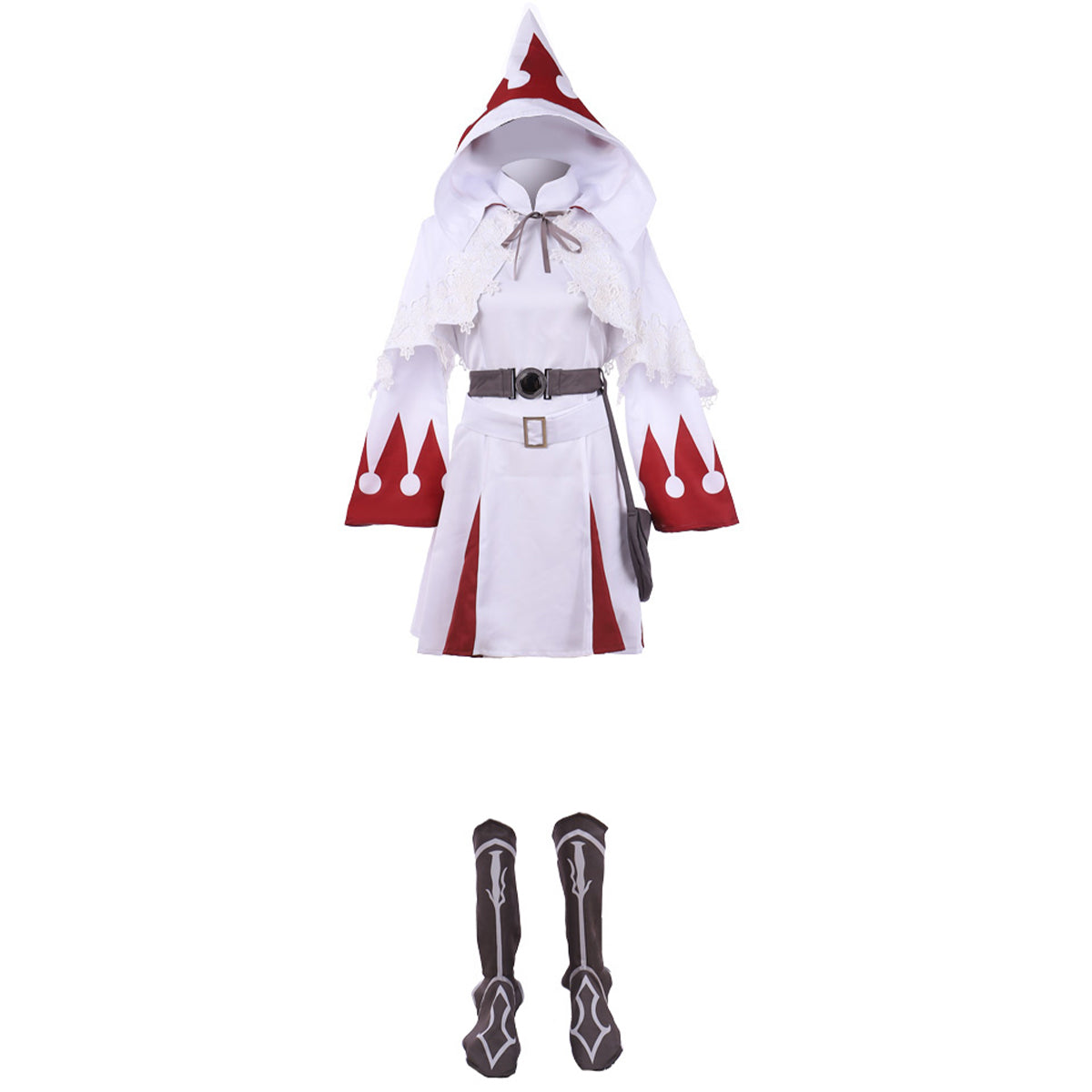 Final Fantasy XIV FF14 White Mage B Edition Cosplay Costume