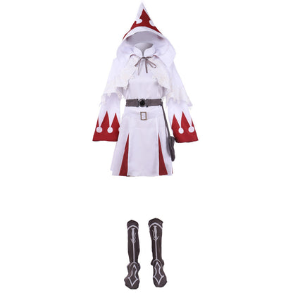 Final Fantasy XIV FF14 White Mage B Edition Cosplay Costume