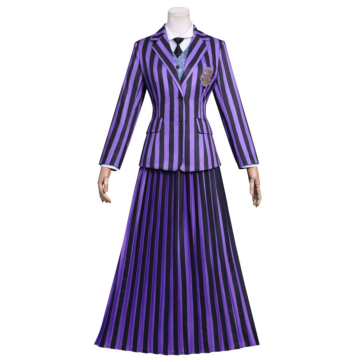 Wednesday Season 2 Agnes DeMille Purple School Uniform Cosplay Costume