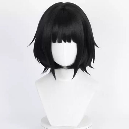 Genshin Impact Yelan Noir Violet Cosplay Perruque