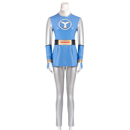 Power Rangers Ninja Storm Blue Wind Ranger Cosplay Costume
