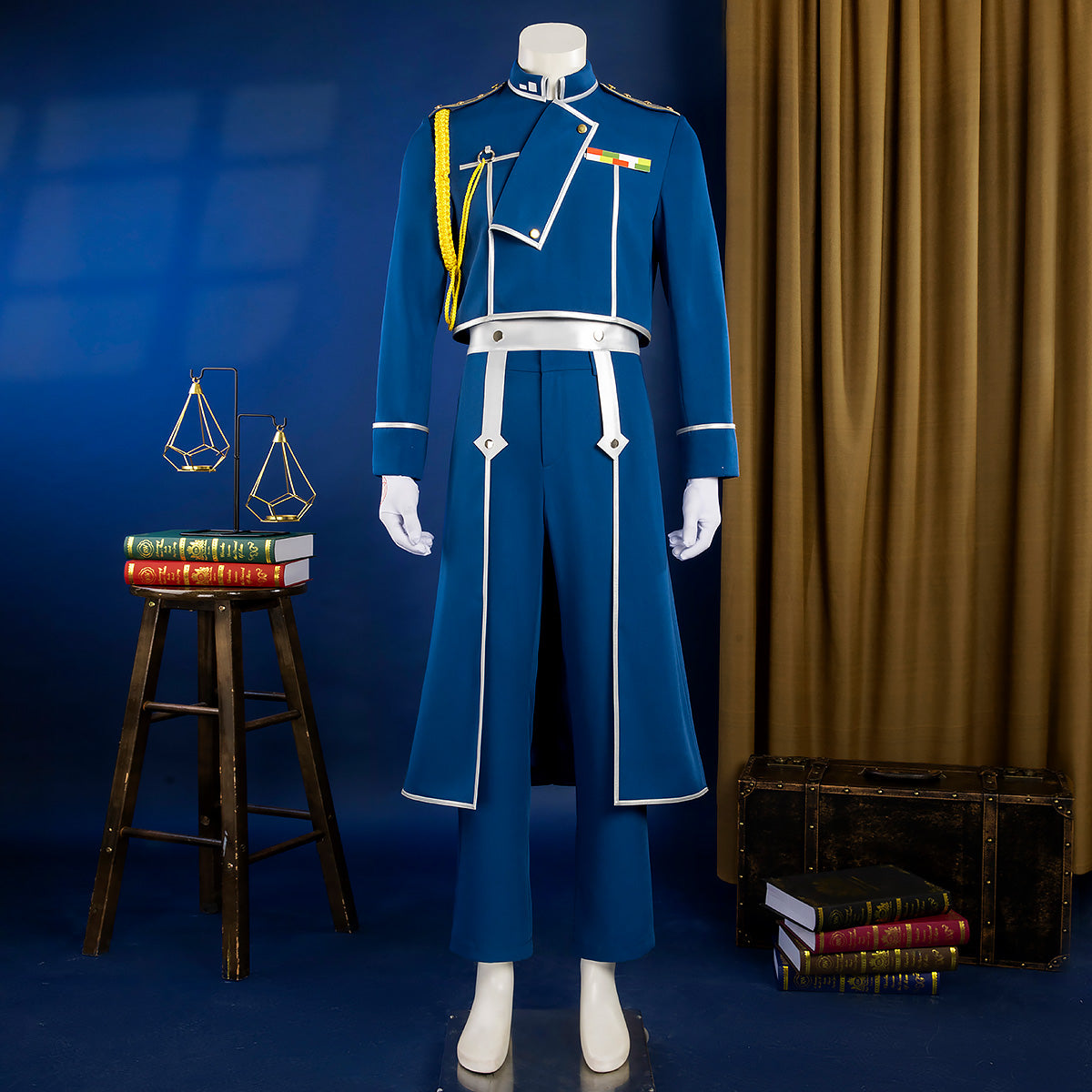 Fullmetal Alchemist Roy Mustang Military Cosplay Costume
