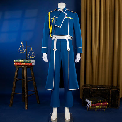 Fullmetal Alchemist Roy Mustang Military Cosplay Costume