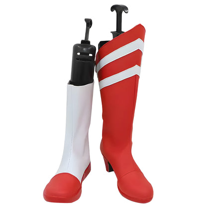 Akatsuki Deidara de Naruto Halloween zapatos blancos botas de Cosplay