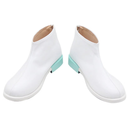 Akatsuki Deidara de Naruto Halloween zapatos blancos botas de Cosplay