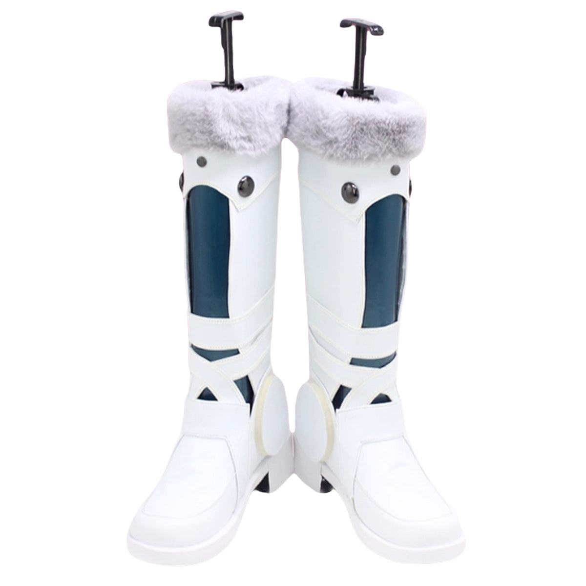 Akatsuki Deidara de Naruto Halloween zapatos blancos botas de Cosplay