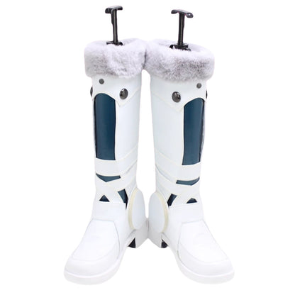 Akatsuki Deidara de Naruto Halloween zapatos blancos botas de Cosplay