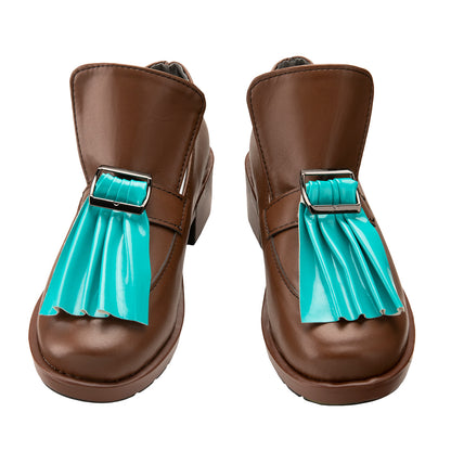 Akatsuki Deidara de Naruto Halloween zapatos blancos botas de Cosplay