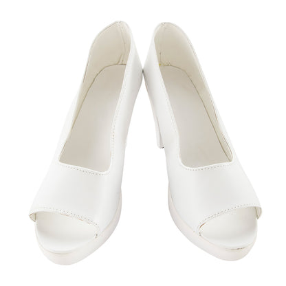 Akatsuki Deidara de Naruto Halloween zapatos blancos botas de Cosplay