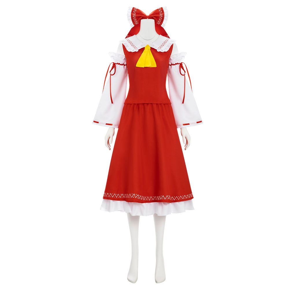 Touhou Project Hakurei Reimu Cosplay Costume