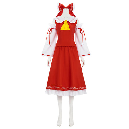 Touhou Project Hakurei Reimu Cosplay Costume
