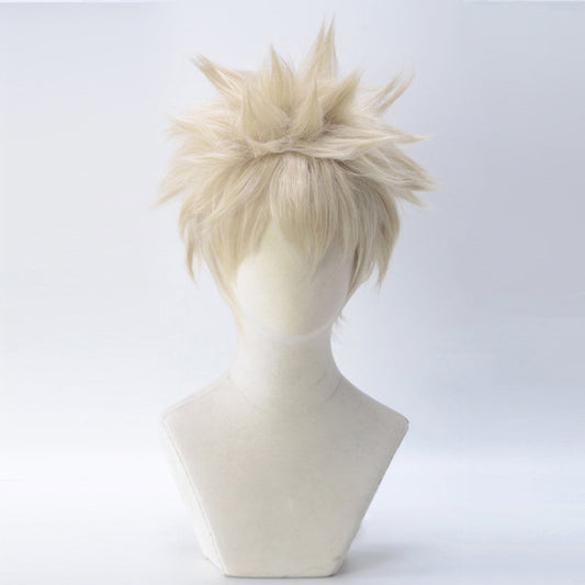 MHA Boku no Hero Akademia Katsuki Bakugou Yellow Cosplay Wig