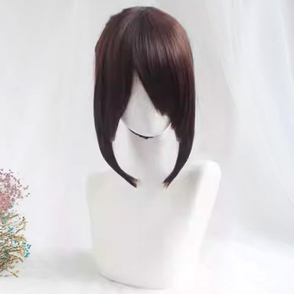 Arataki Itto von Genshin Impact Silber Weiß Rot Cosplay Perücke