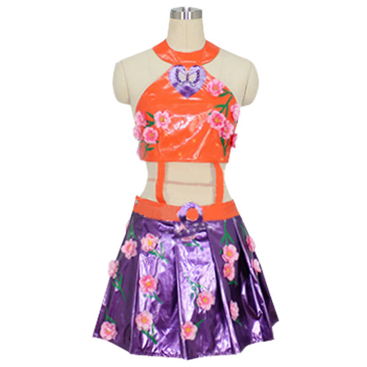 JoJo's Bizarre Adventure JoJo's Bizarre Encyclope Jolyne Cujoh Flower Cosplay Costume