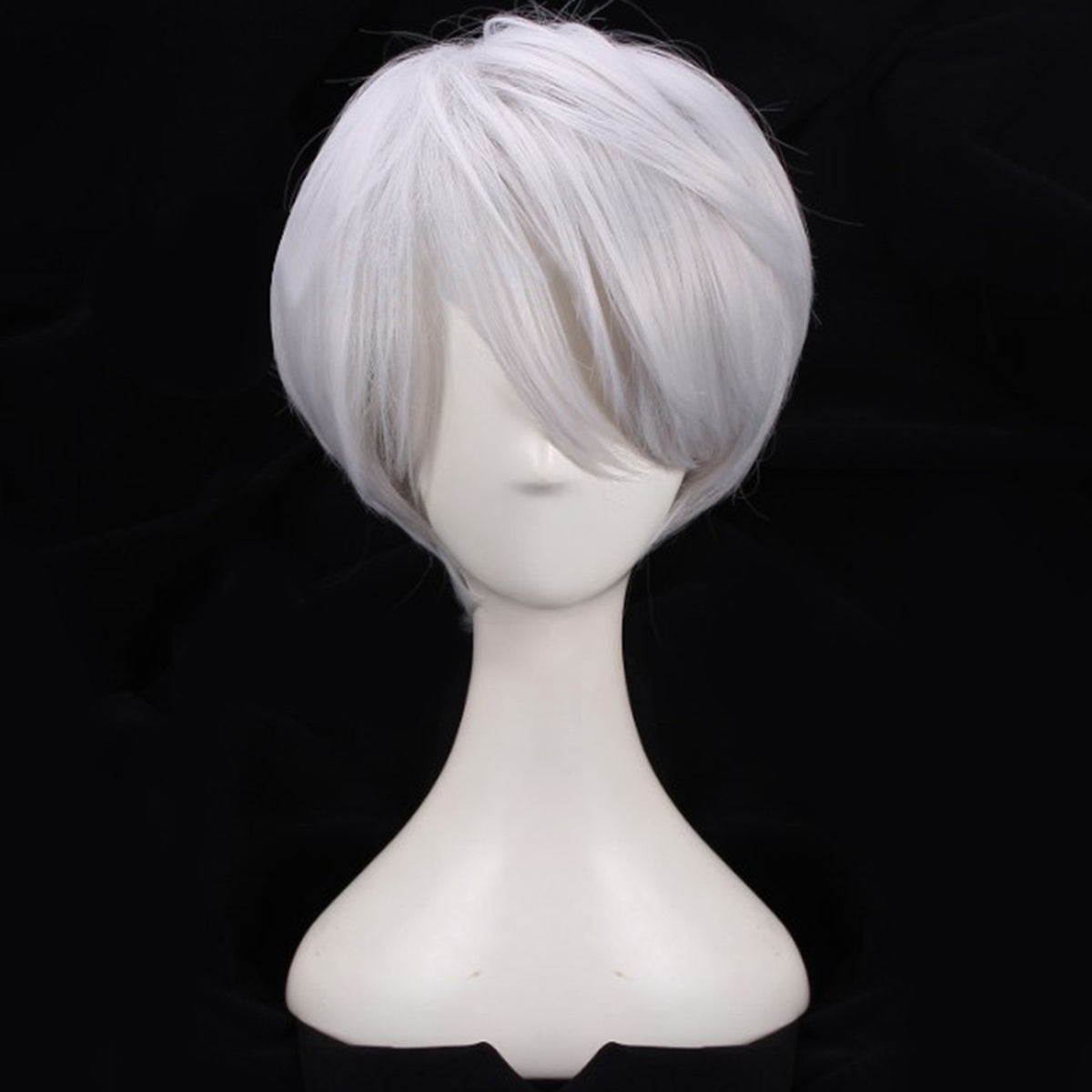 Peluca cosplay de plata de Arlan Honkai: Star Rail