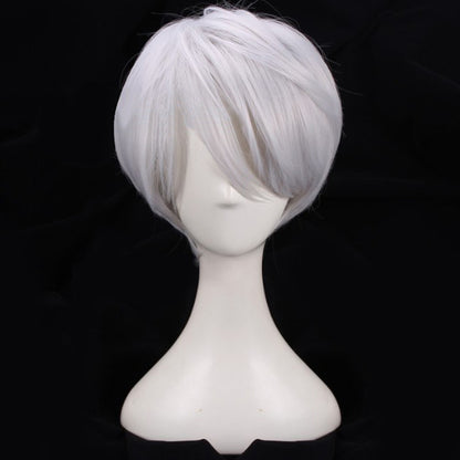 Peluca cosplay de plata de Arlan Honkai: Star Rail