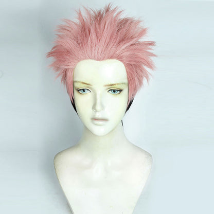 Genshin Impact Yelan Negro Morado Cosplay Peluca