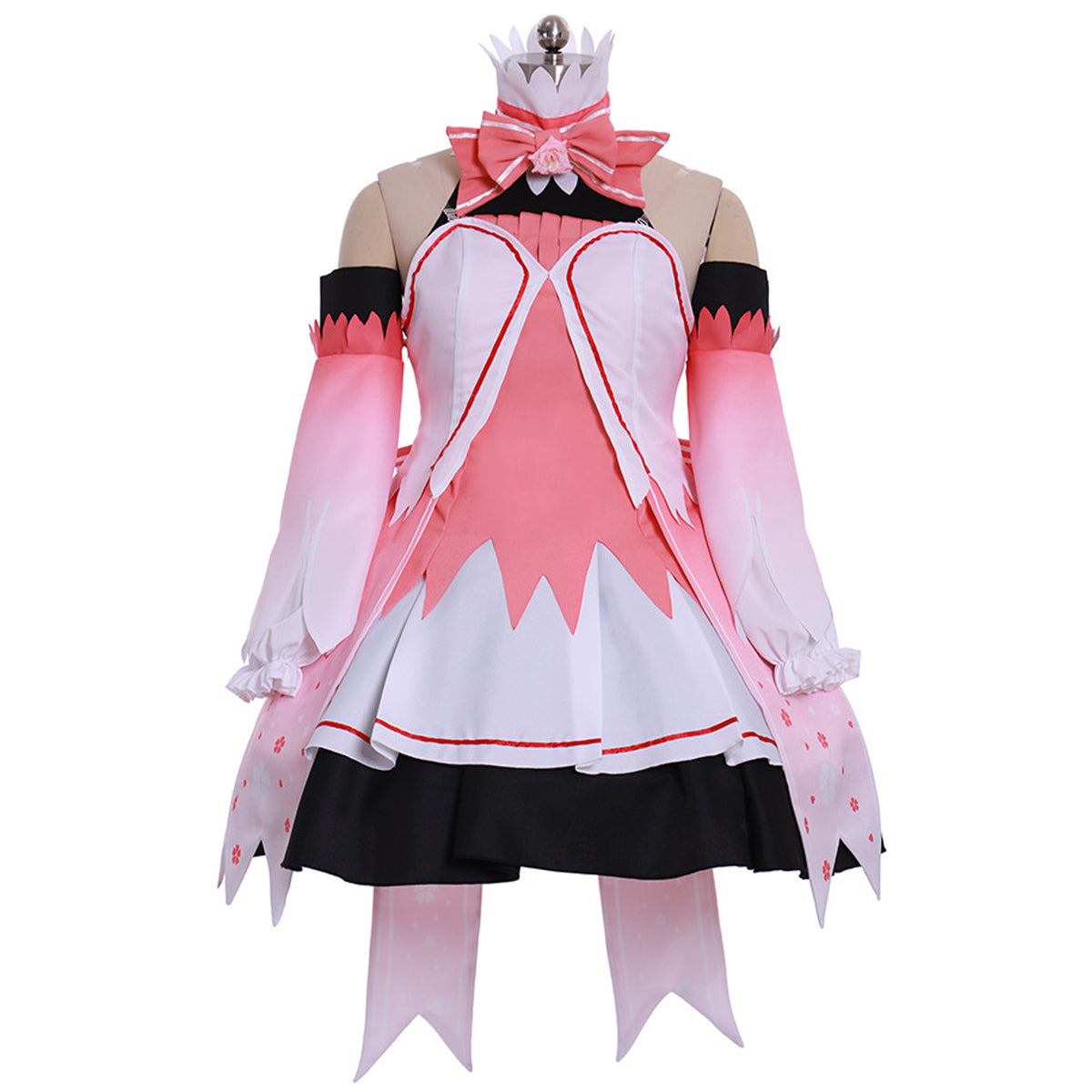 Vocaloid Hatsune Miku Sakura Miku Rosa Kleid Cosplay Kostüm