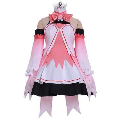 Vocaloid Hatsune Miku Sakura Miku Rosa Kleid Cosplay Kostüm