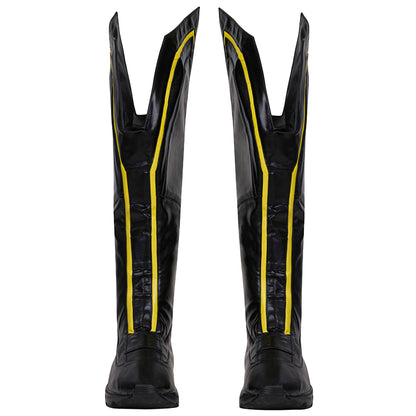PS5 2026 Marvel Wolverine Logan Howlett Black Shoes Cosplay Boots