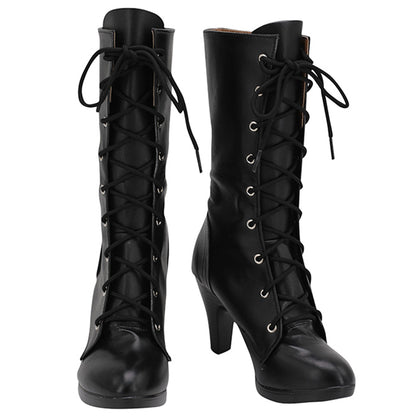 Akatsuki Deidara de Naruto Halloween zapatos blancos botas de Cosplay