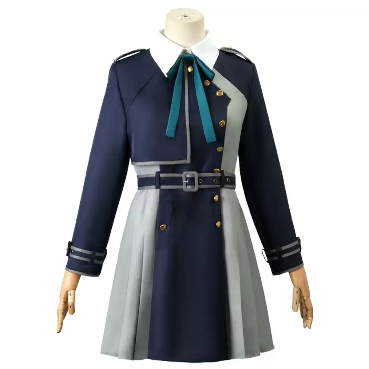 Lycoris Recoil Takina Inoue Costume Cosplay Uniforme Bleu