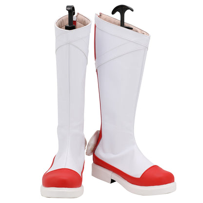 Akatsuki Deidara de Naruto Halloween zapatos blancos botas de Cosplay