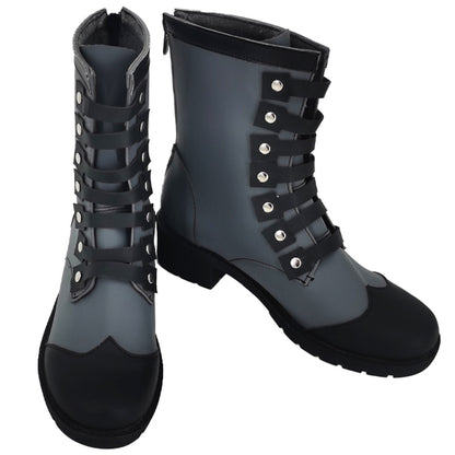 The Great Ace Attorney Chronicles A Most Singular Great Detective Herlock Sholmes Grey Cosplay Shoes