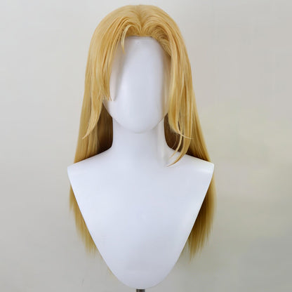 Motosierra Hombre Denji Golden Cosplay Peluca