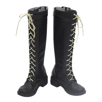 Akatsuki Deidara de Naruto Halloween zapatos blancos botas de Cosplay