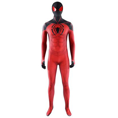 PS5 Marvel Spider-Man Scarlet Spider II Suit Jumpsuit Cosplay Costume