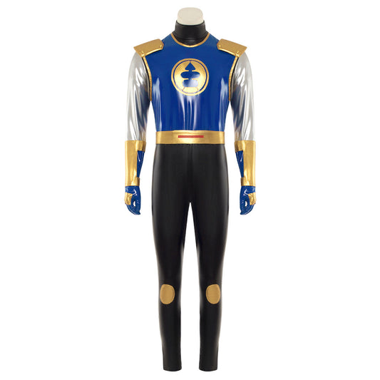 Power Rangers Ninja Storm Navy Thunder Ranger Cosplay Costume