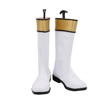 Power Rangers Wild Force White Wild Force Ranger White Shoes Cosplay Boots