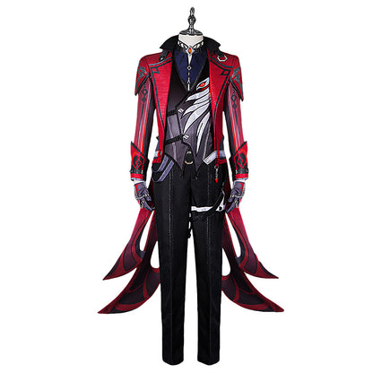 Genshin Impact Red Dead of Night Diluc Cosplay Costume