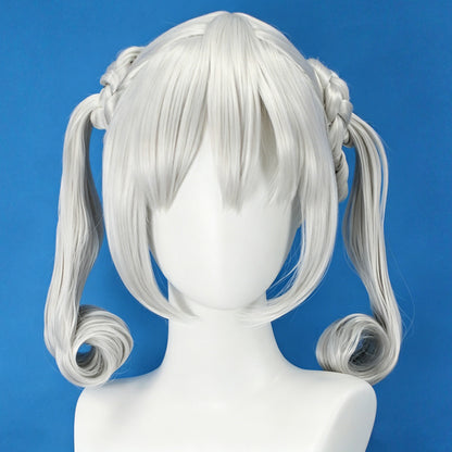 Peluca cosplay de plata de Arlan Honkai: Star Rail