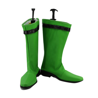 Akatsuki Deidara de Naruto Halloween zapatos blancos botas de Cosplay