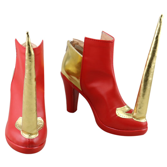 Xenoblade Chronicles 2 Nia Blade Form Red Cosplay Shoes