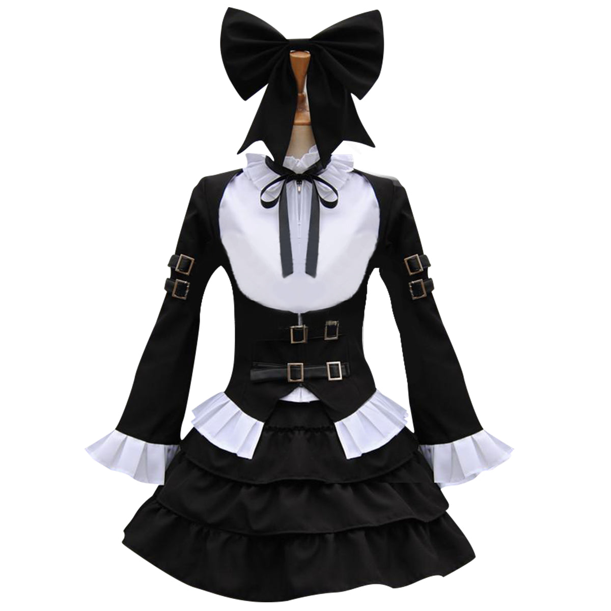 Fairy Tail Erza Scarlet Black Maid Dress Cosplay Costume – Gcosplay