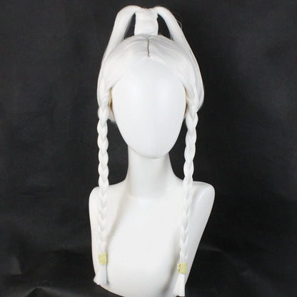 Avatar The Last Airbender Princess Yue White Cosplay Wig - Without Head Accessory