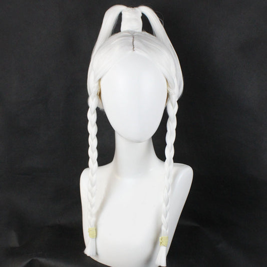 Avatar The Last Airbender Princess Yue White Cosplay Wig - Without Head Accessory