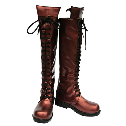 Devil May Cry Lady Brown Shoes Cosplay Boots