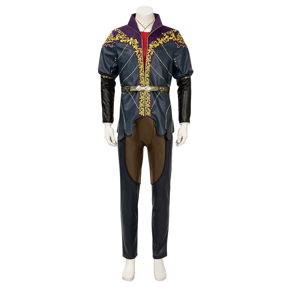 BG 3 Astarion Blue Jumpsuit Cloak Set Party Carnival Halloween Cosplay Costume